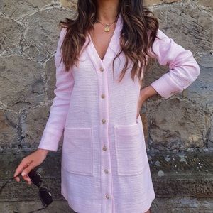 ZARA TEXTURED JACKET DRESS
